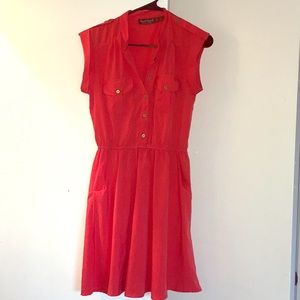Red-coral dress by Speed Control